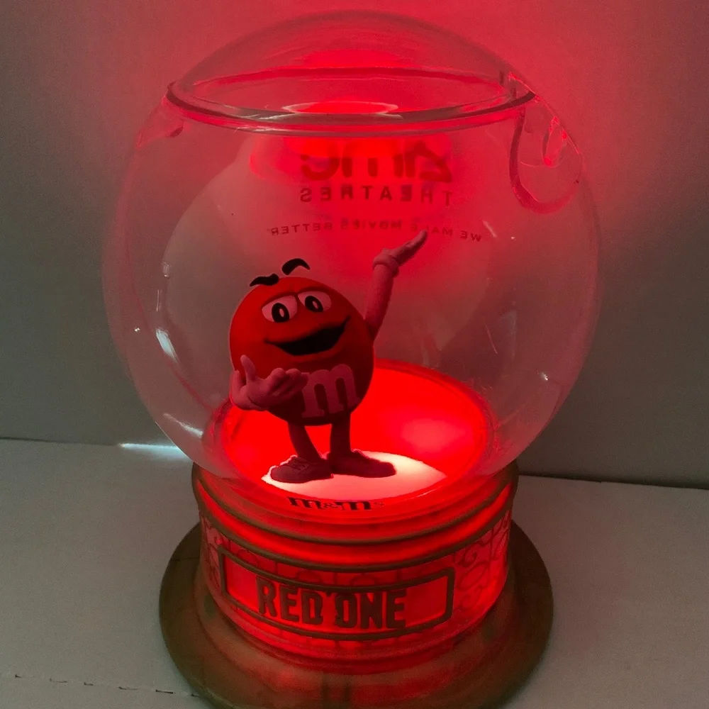 M&M’s Red One Lighted Snow Globe – 2024 Collectible AMC Movie Theater - Picture 6 of 9